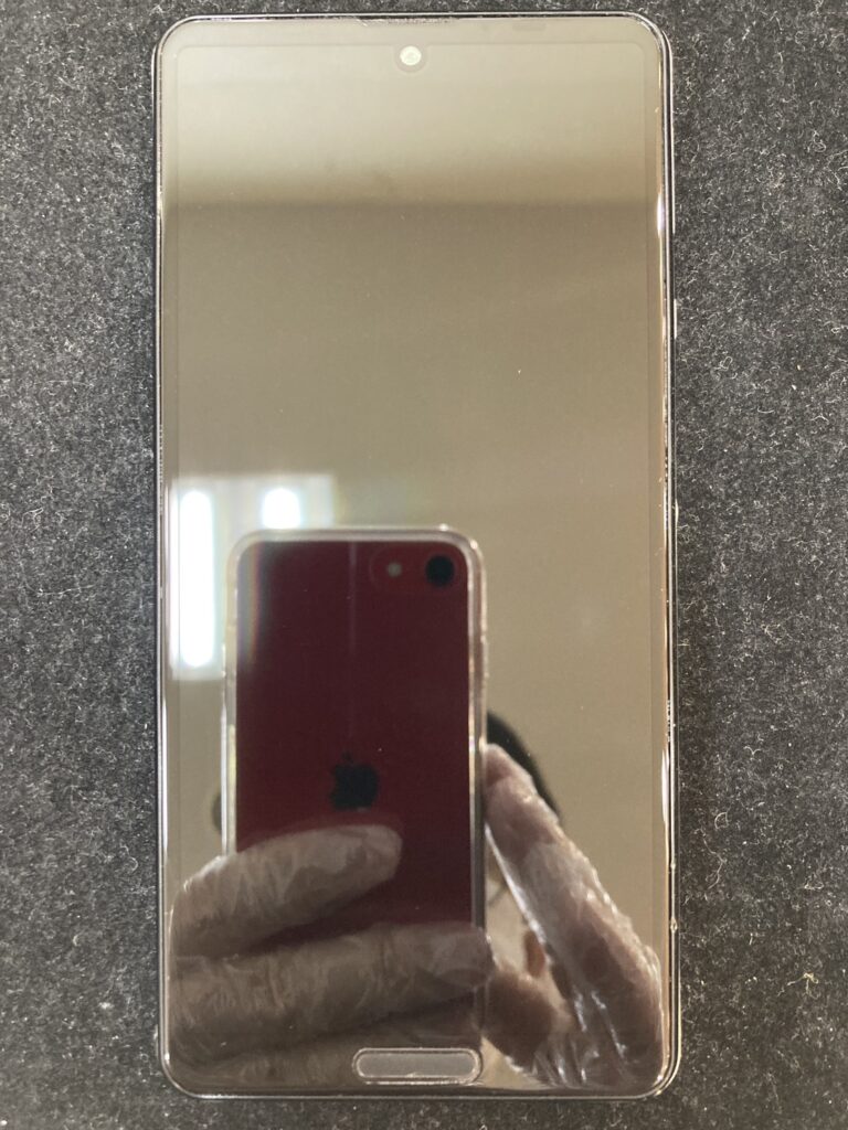 AQUOSをスマホコーティング