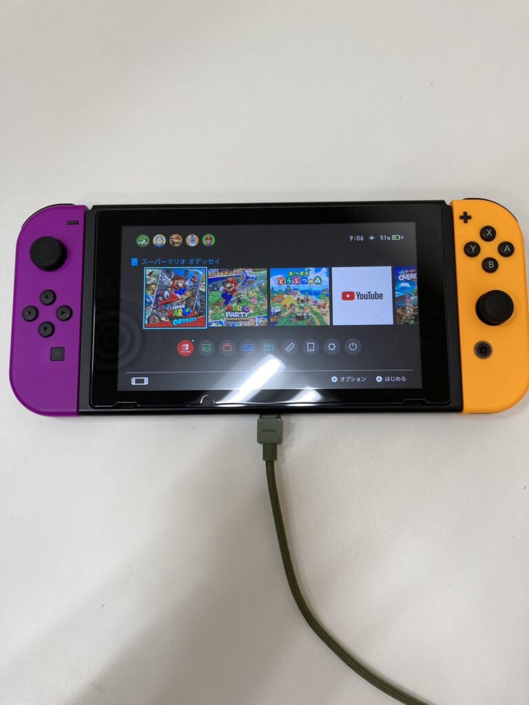 switchのゲームカードもキズがついていなかったので、ゲームもすぐにできるようになった。