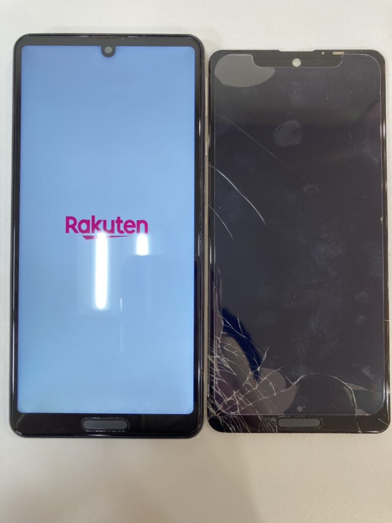楽天モバイルで購入したスマホもスマップル下関店で画面割れ修理