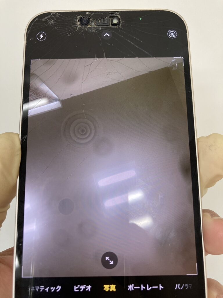 カメラに斑点が付いた