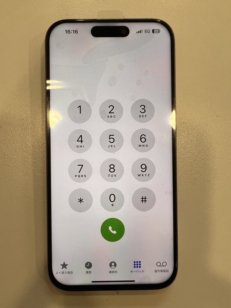 iPhone15proの液晶修理