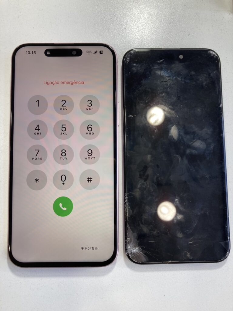 iPhone15plus 液晶割れ修理